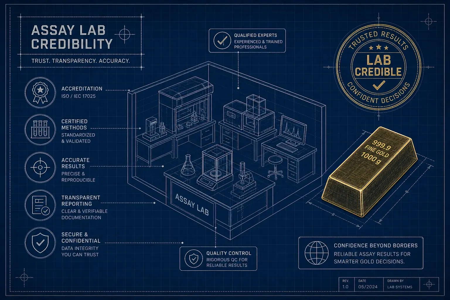 Blueprint of assay laboratory credibility indicators