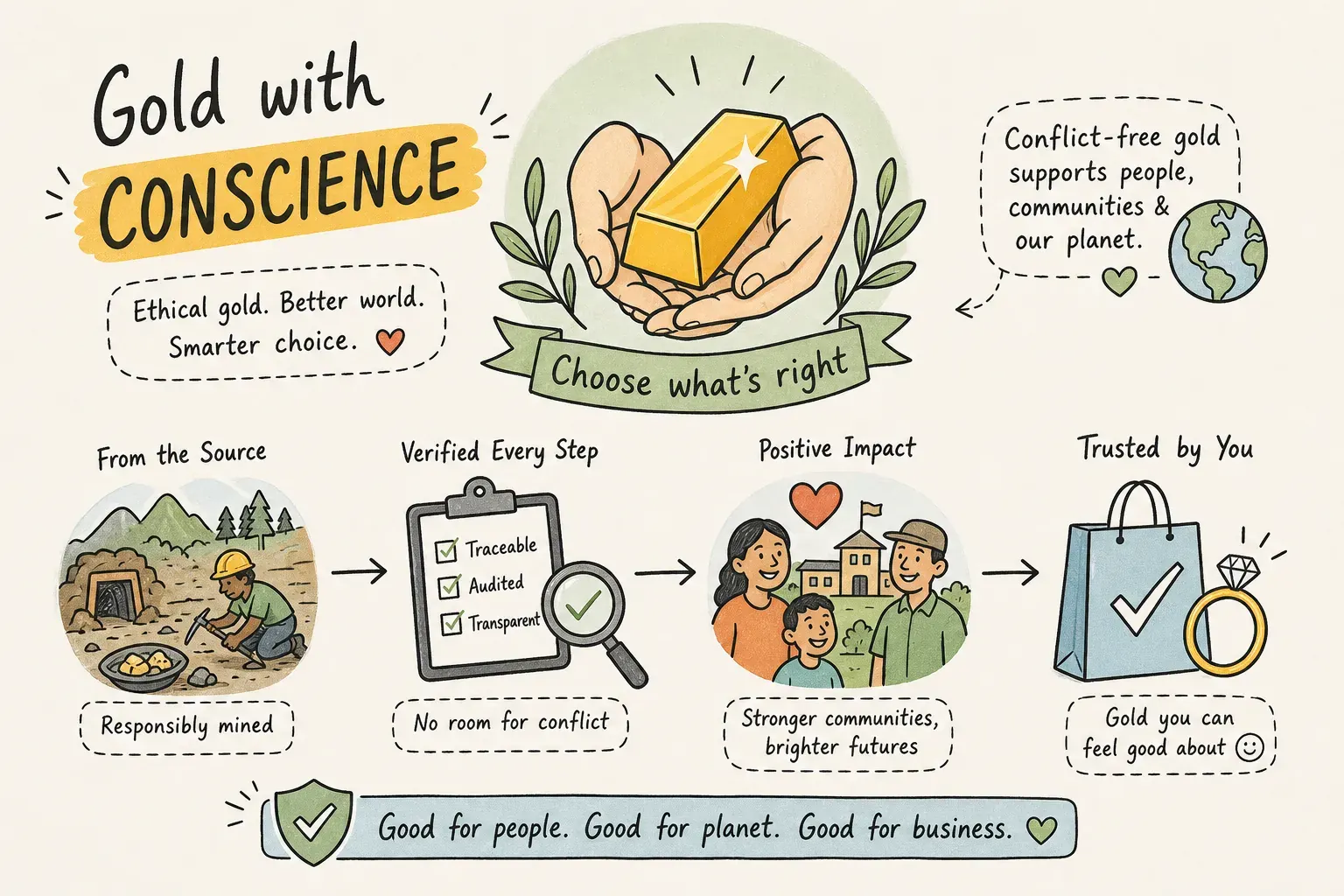 Illustration of responsible and conflict-aware gold sourcing